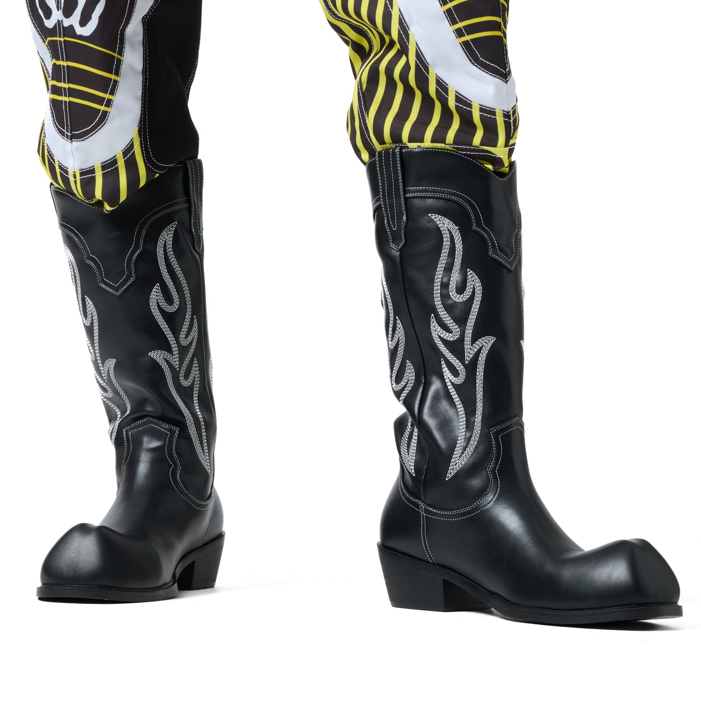 Cryptek Men's Snub Nose Tall Cowboy Boots - Black Vintage