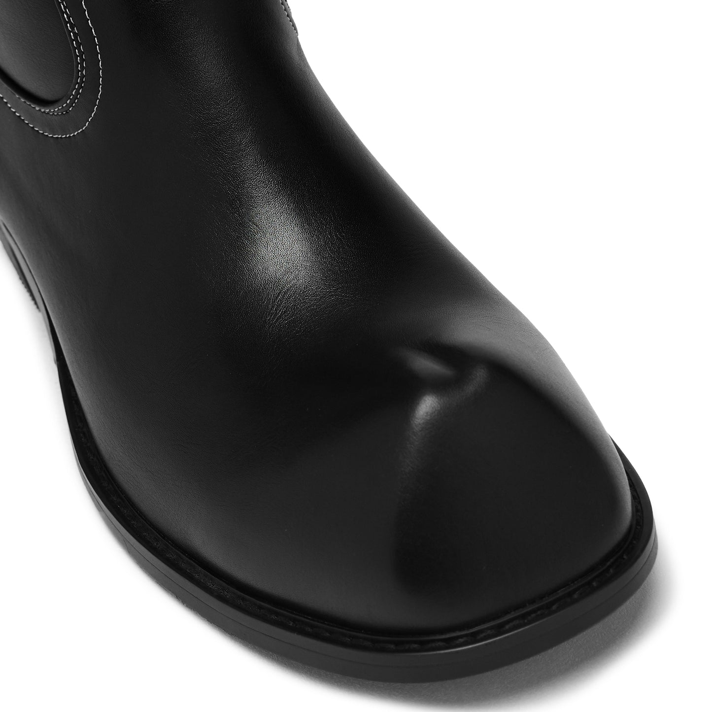 Hexmark Men's Snub Nose Short Cowboy Boots - Black Vintage