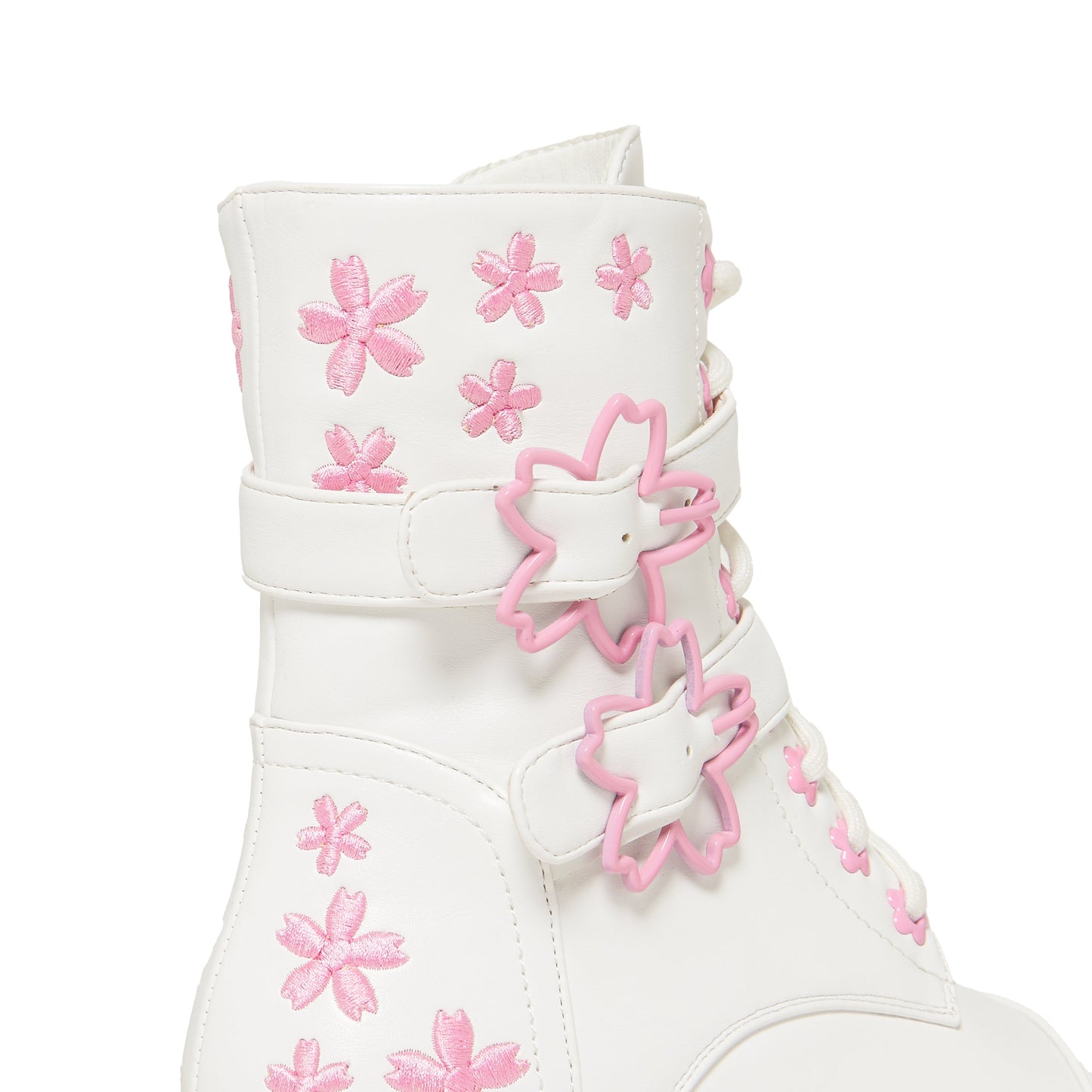 Sakura Miku Cherry Blossom ‘Monster’ Boots - White