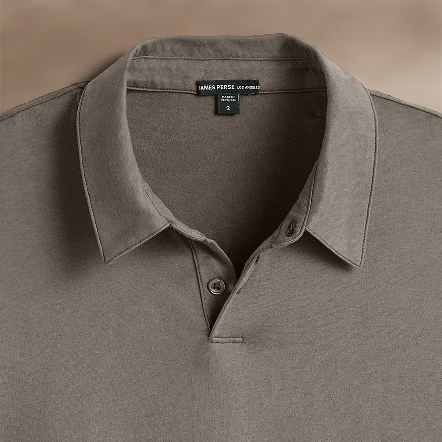 Brushed Lotus Polo - Granite