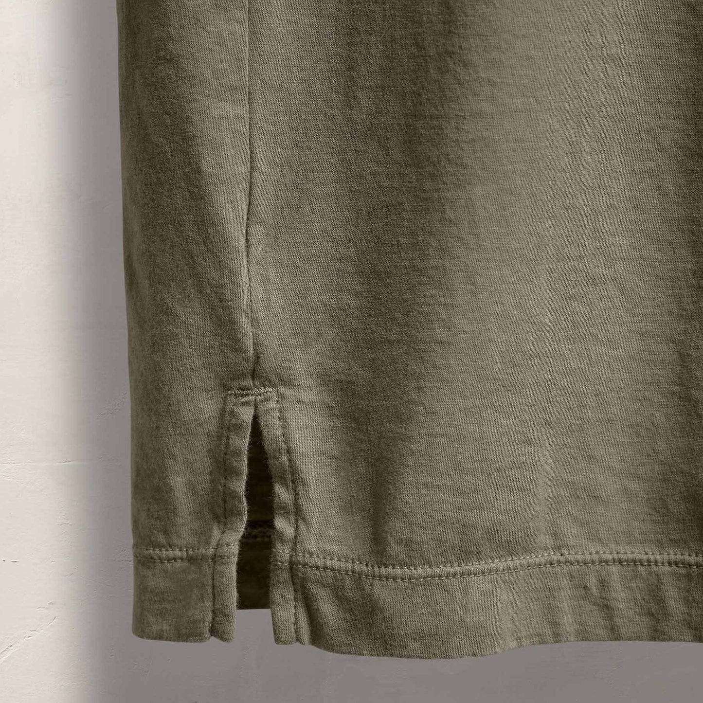 Luxe Lotus Jersey Long Sleeve Polo - Birch