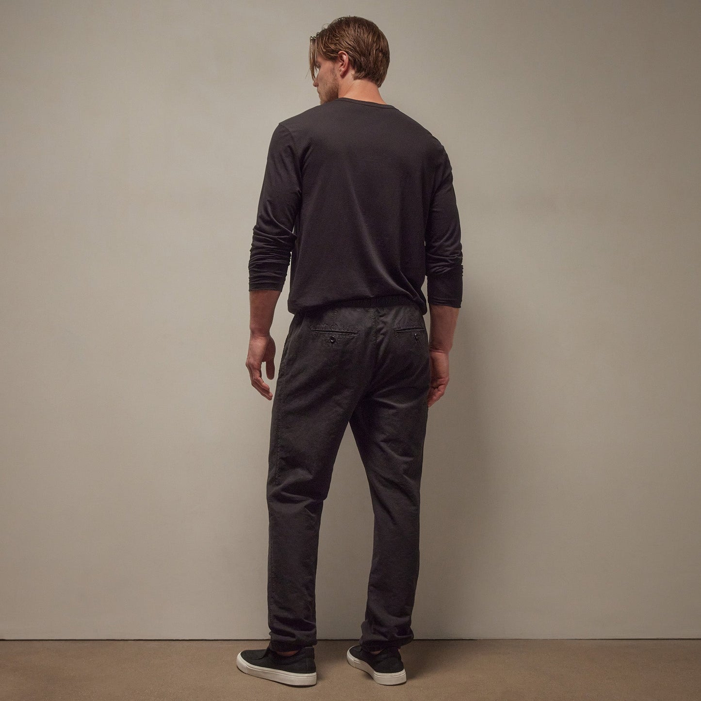 Textured Relaxed Pant - Black
