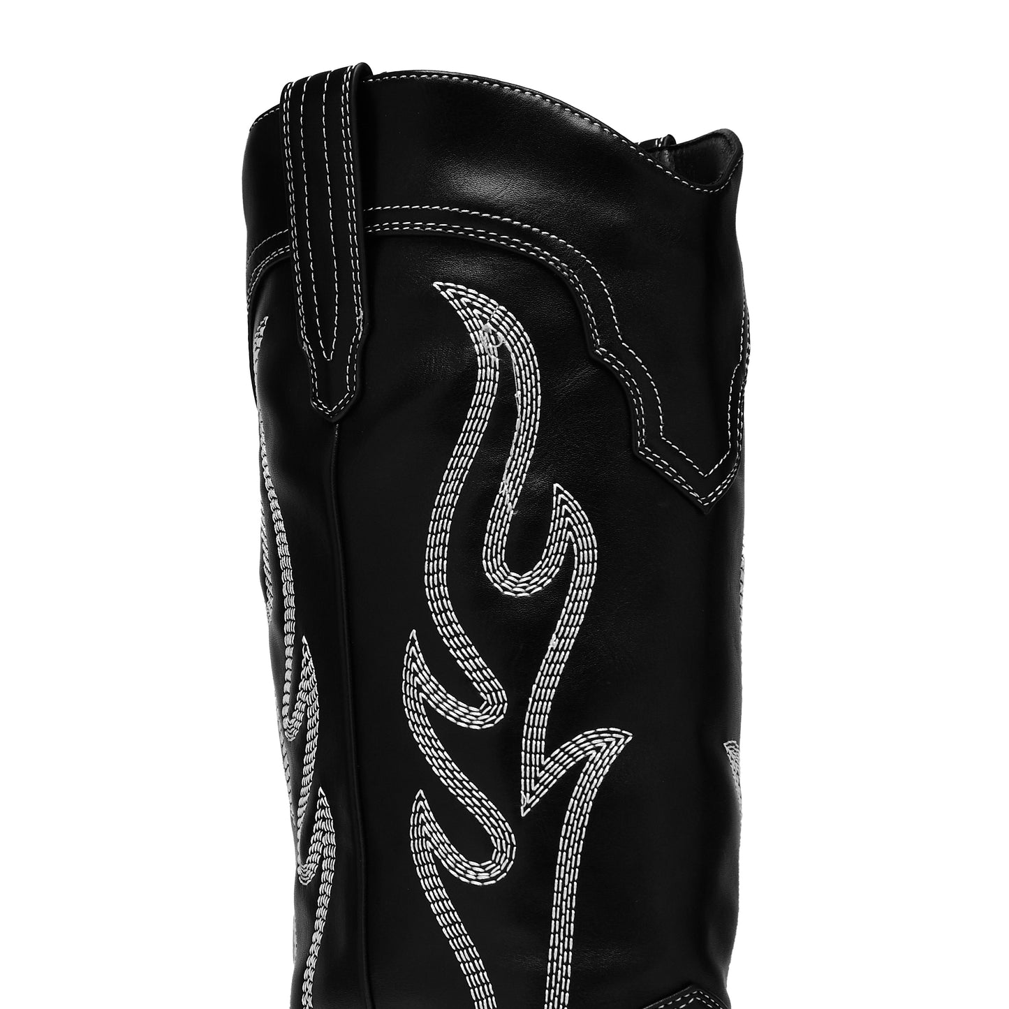 Cryptek Men's Snub Nose Tall Cowboy Boots - Black Vintage