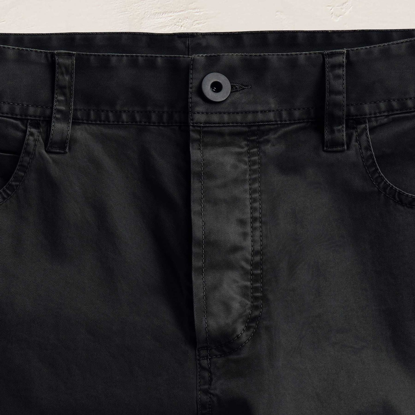 Brushed Twill 5 Pocket Pant - Black