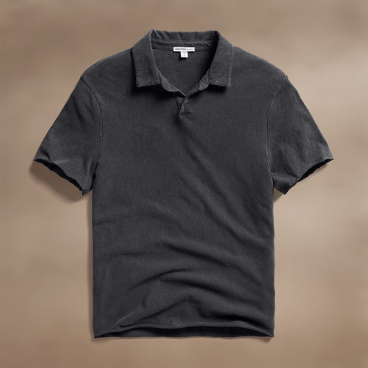 Slub Jersey Polo - Magma Pigment