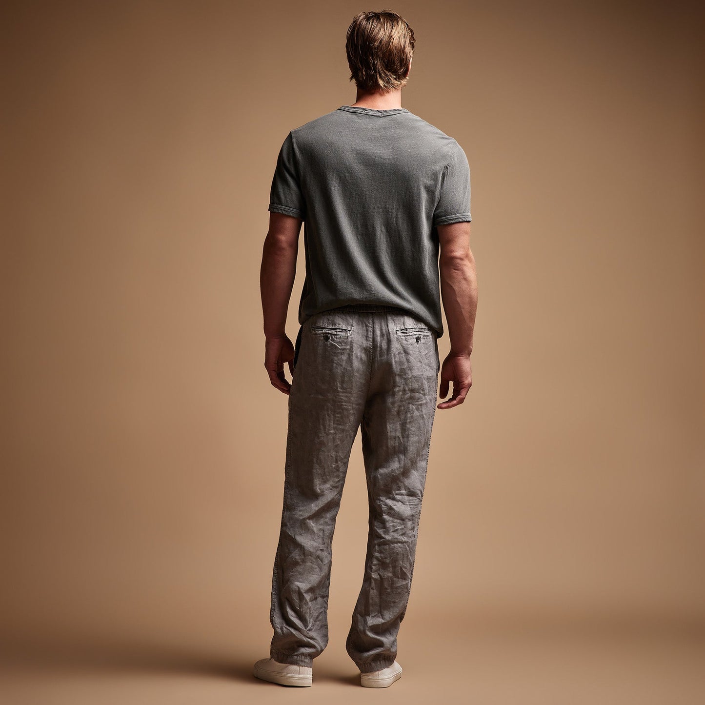 Relaxed Linen Pant - Silver Grey Pigment