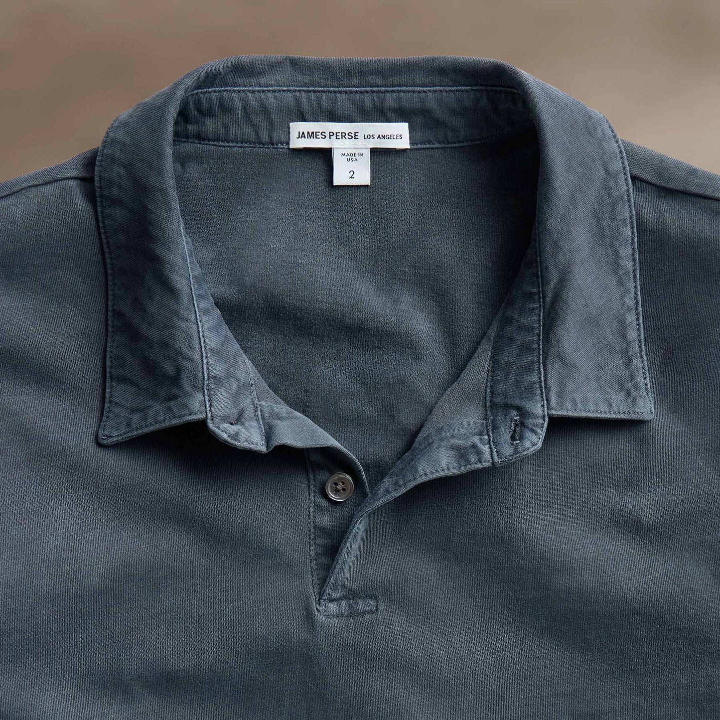 Sueded Jersey Polo - Blue Noir Pigment