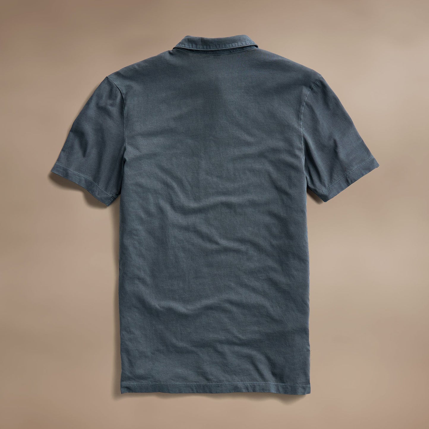 Sueded Jersey Polo - Blue Noir Pigment