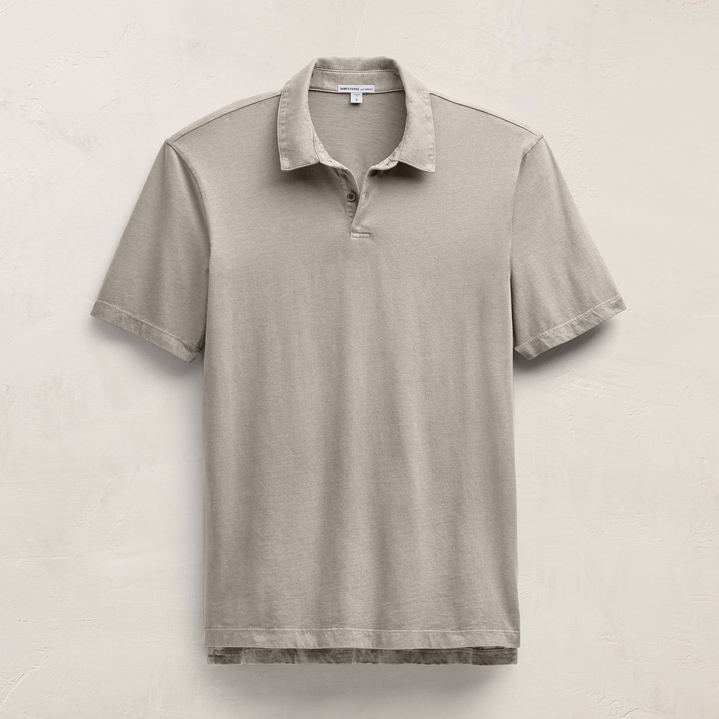 Sueded Jersey Polo - Concrete Pigment