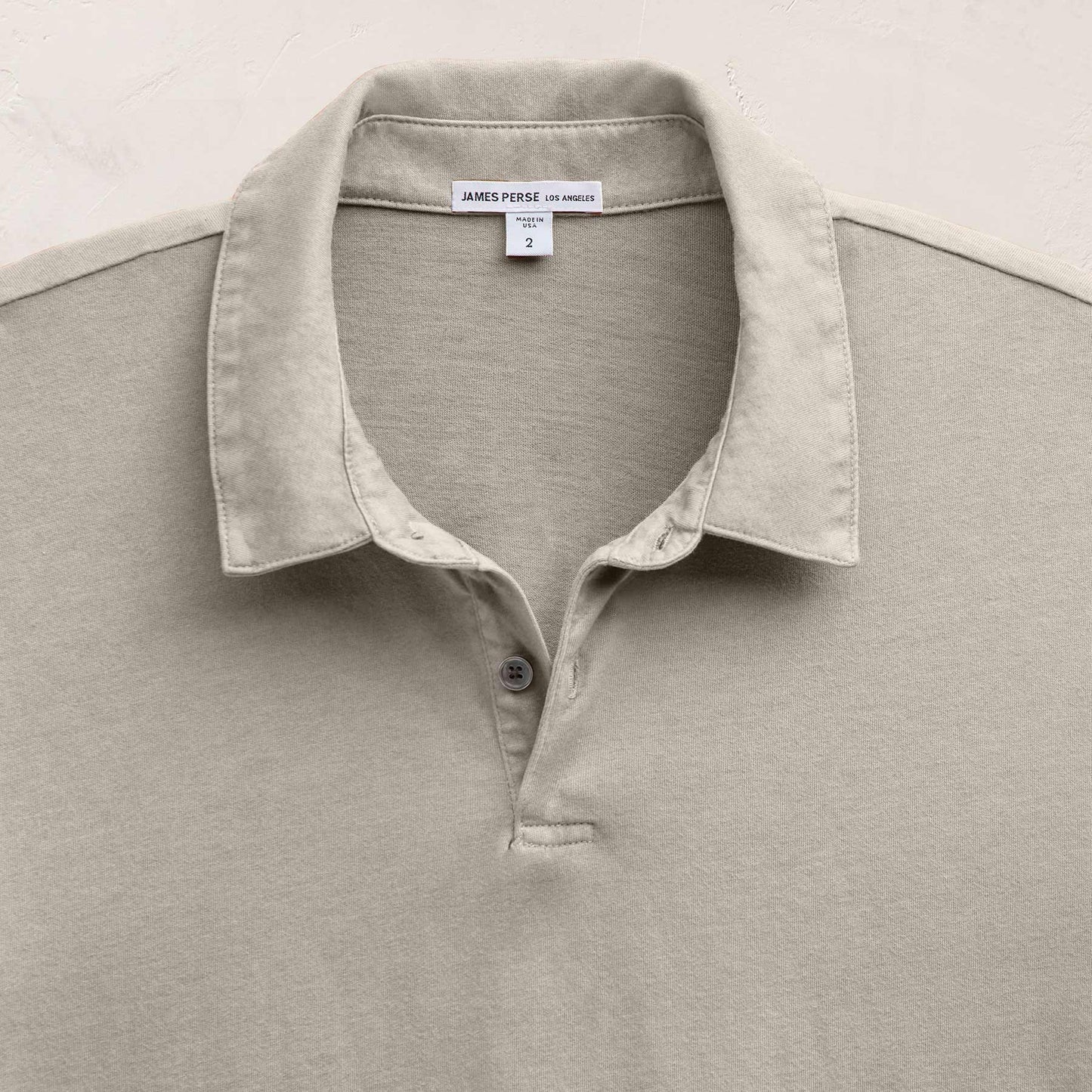 Sueded Jersey Polo - Concrete Pigment