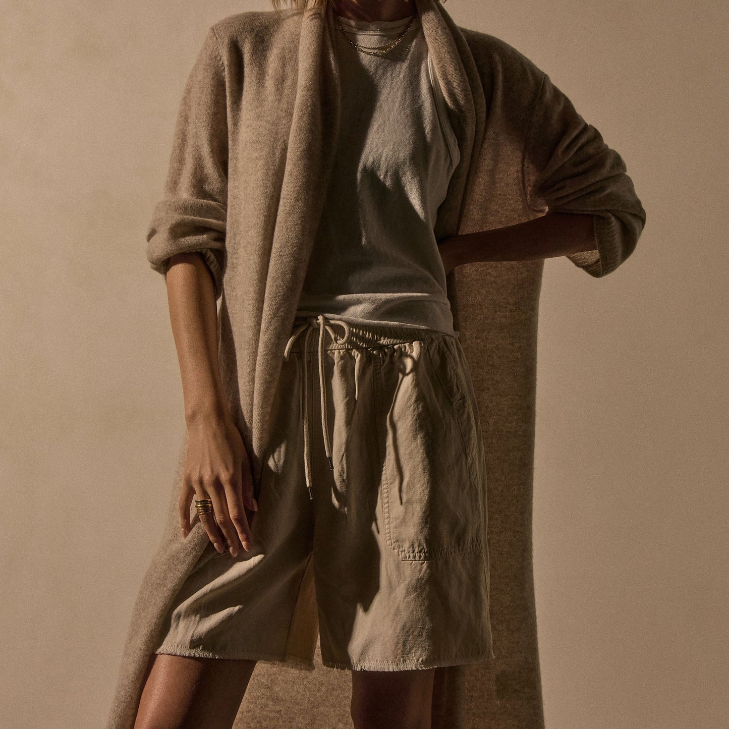 Lightweight Utility Short - Alabaster Pigment