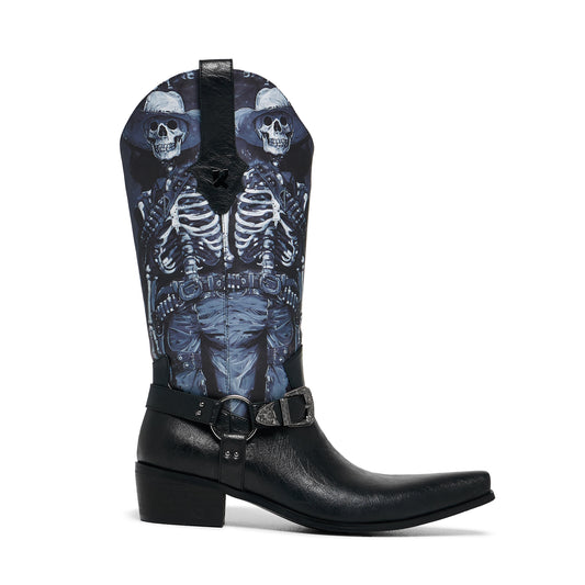 Scorched One Men's Western Boots - Vintage Black